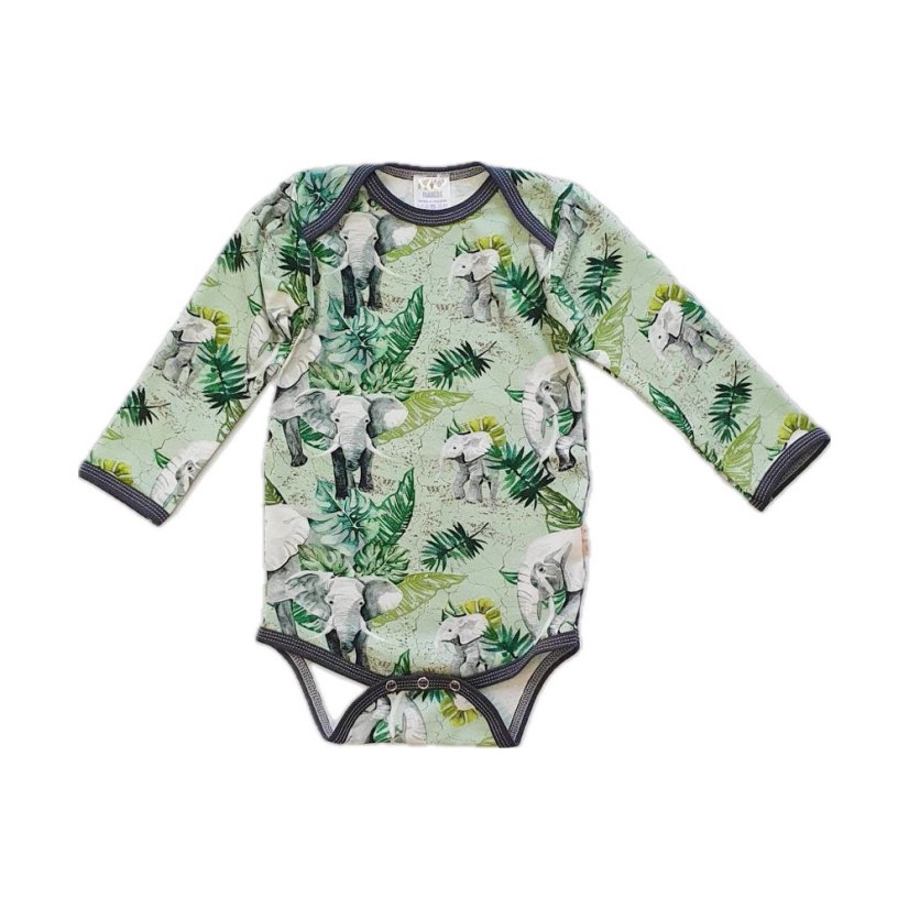 Dětské body, sloní stezka dlouhý rukáv