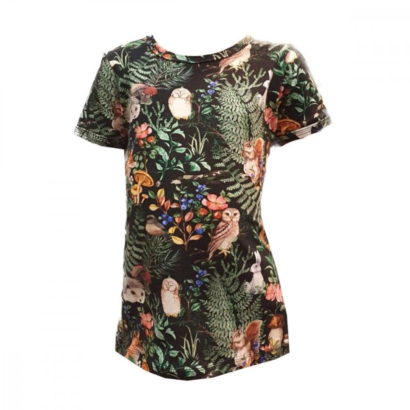 Dětské tričko, lesní noc krátký rukáv