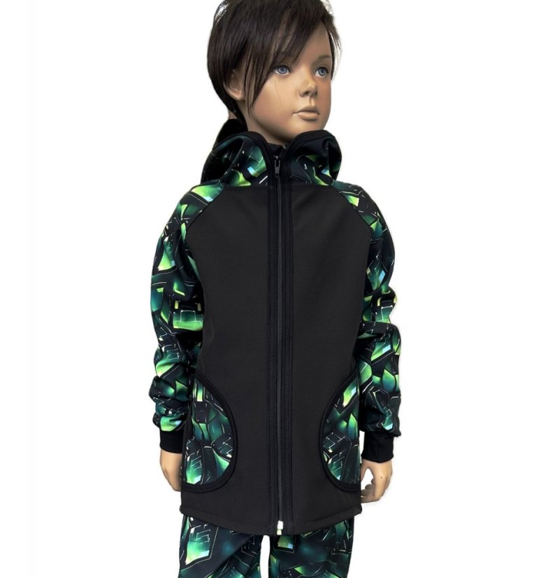 Dětská softshellová bunda s fleecem