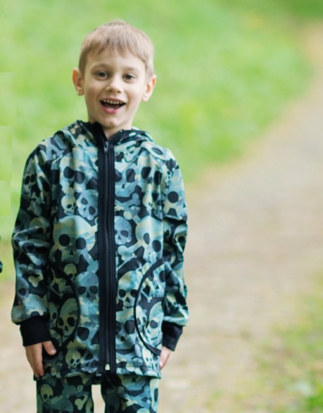 Dětská softshellová bunda s fleecem elastická