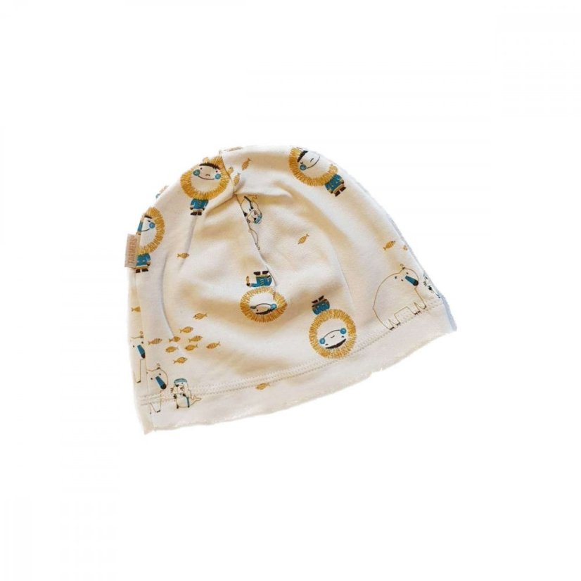 Dětská čepice z bio bavlny, na severním pólu