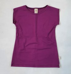 Tričko fialové s krátkym rukávom