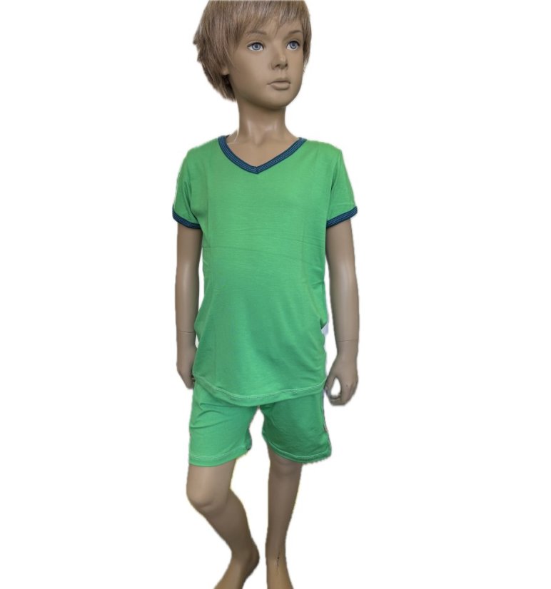 Dětské letní pyžamo BAMBUS GREEN GRASS