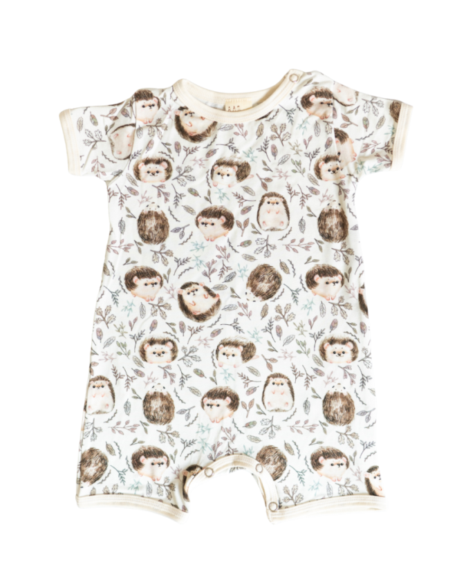 Dětský letný overal BAMBUS, ježečci