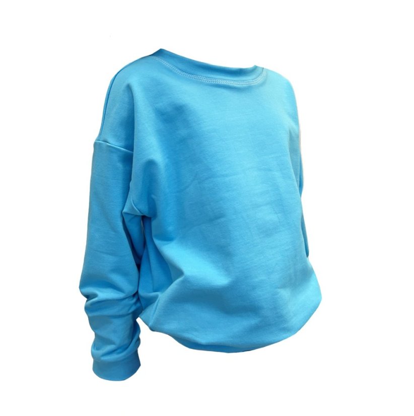 Dámská mikina, modrý tyrkys