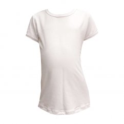 Dievčenské tričko biele s krátkym rukávom