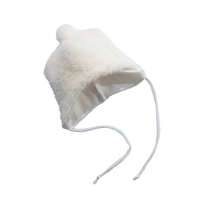 Dětská čepice FURRY bílá (Velikost 6 (obvod hlavy 54-57cm))