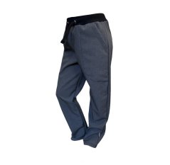 Dětské softshellové kalhoty THIN s fleecem, šedý jeans