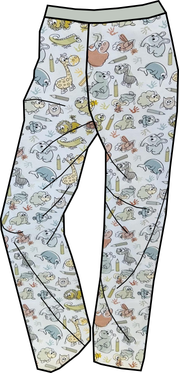 Pánske nohavice DIGI ANIMALS 4 ľahké