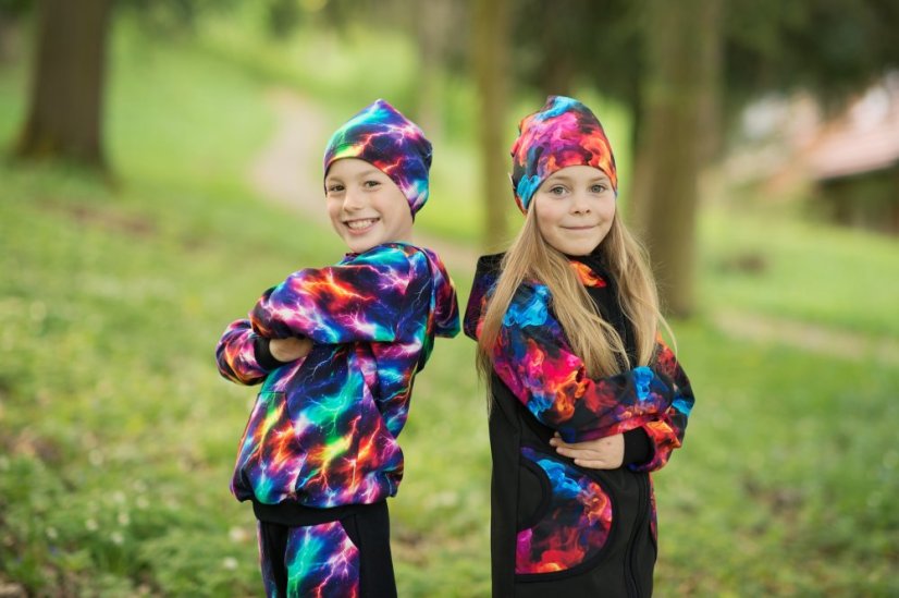 Detská tepláková súprava, neonové blesky