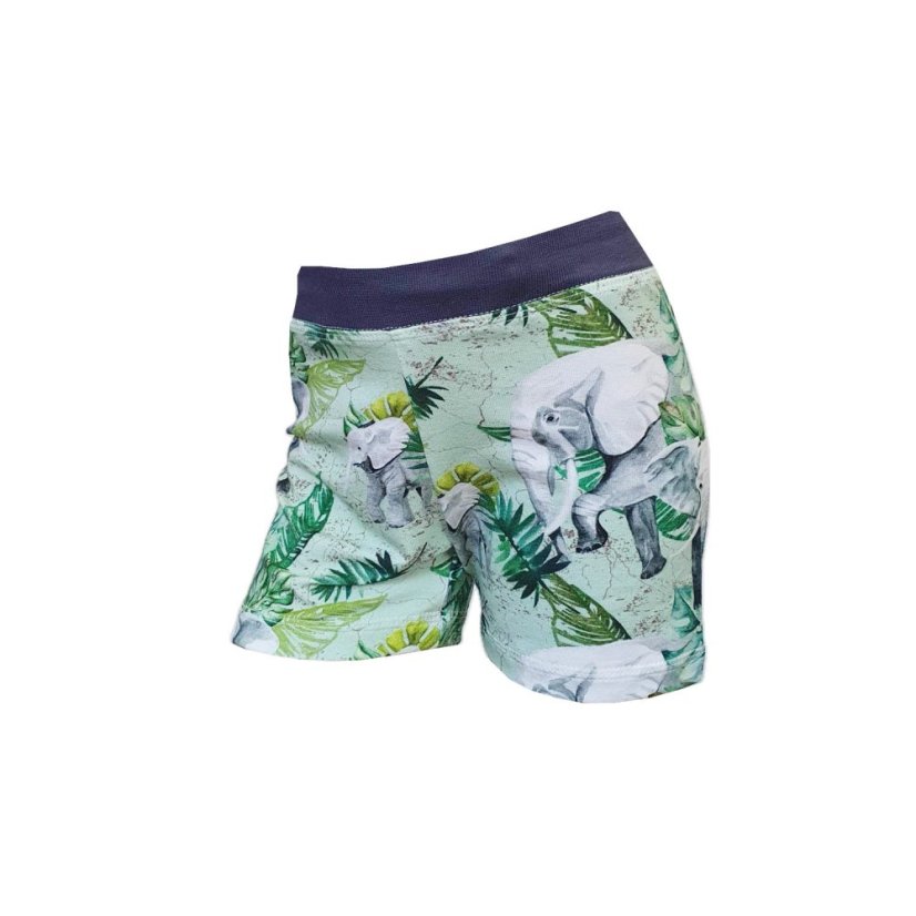 Dětské krátké kraťasy, sloní stezka
