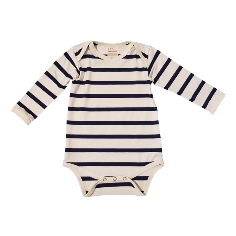 Dětské body dlouhý rukáv BAMBUS navy námořník (Velikost 98)