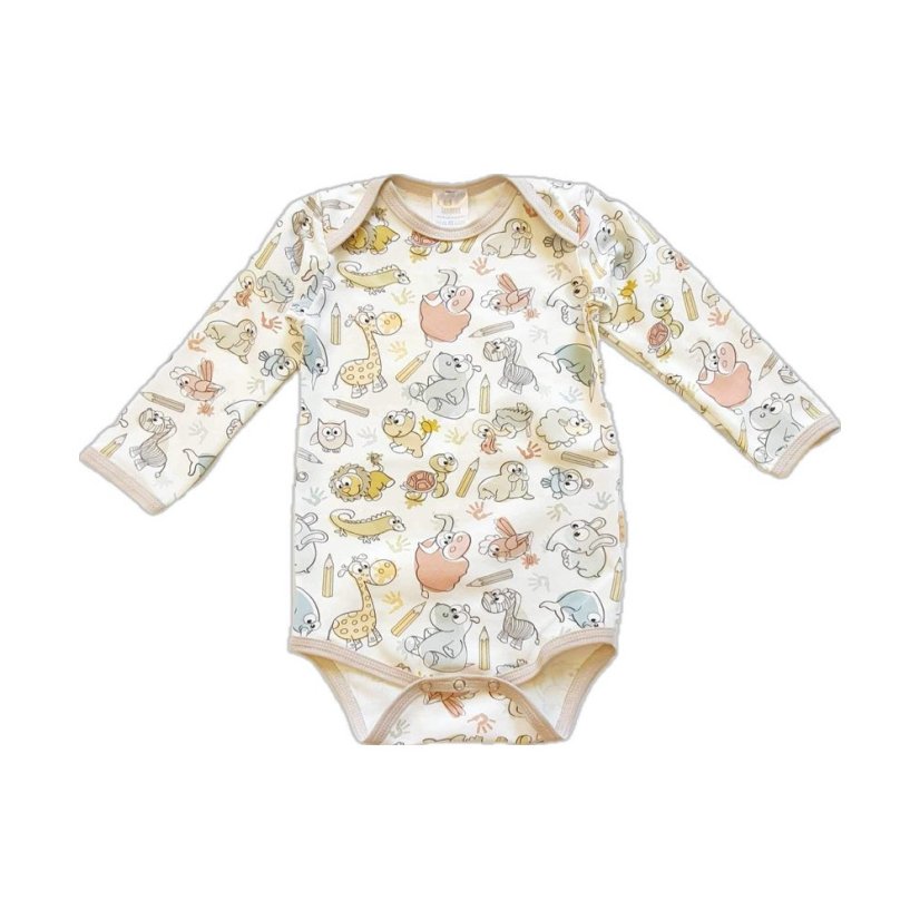 Detské body DIGI ANIMALS 4 s dlhým rukávom