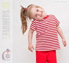 Dětské tričko krátký rukáv červený námořník (Velikost 92-98)