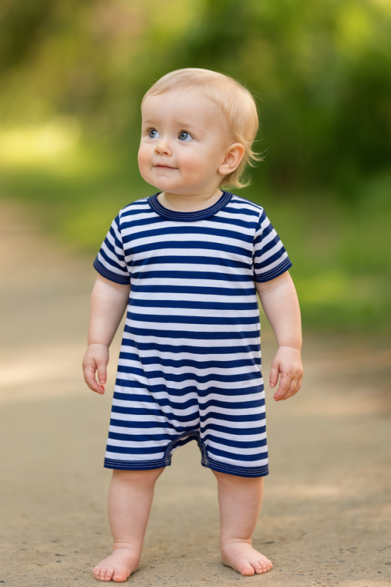 Dětský letní overal BAMBUS, námořník