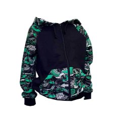 Pánská mikina ZIPPER DIGI FREEDOM GREEN