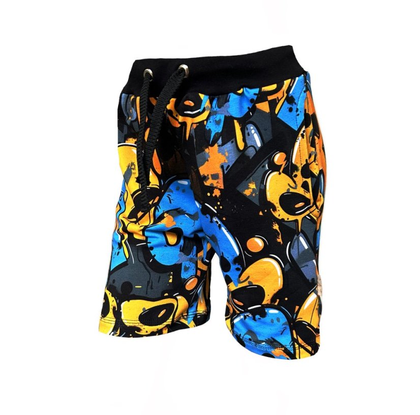 Dětské kraťasy WOW, oranžové graffiti