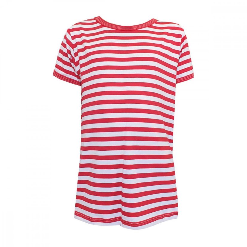 Tričko BAMBUS červený námořník 1 krátký rukáv