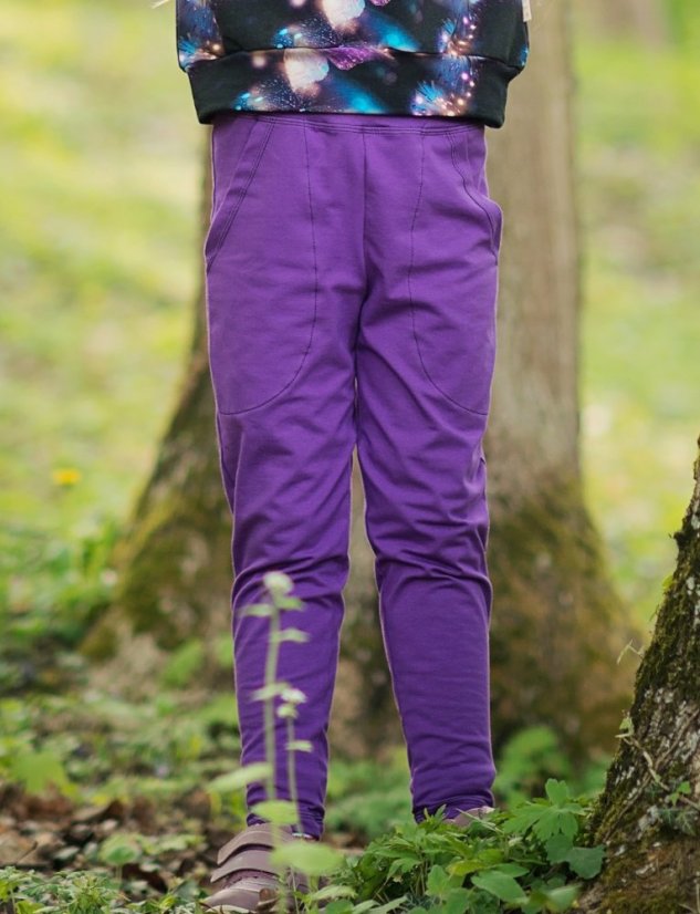 Tepláky JOGGER PURPLE ĽAHKÉ