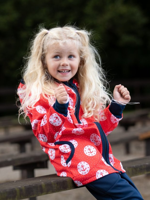 Dětská softshellová bunda s fleecem