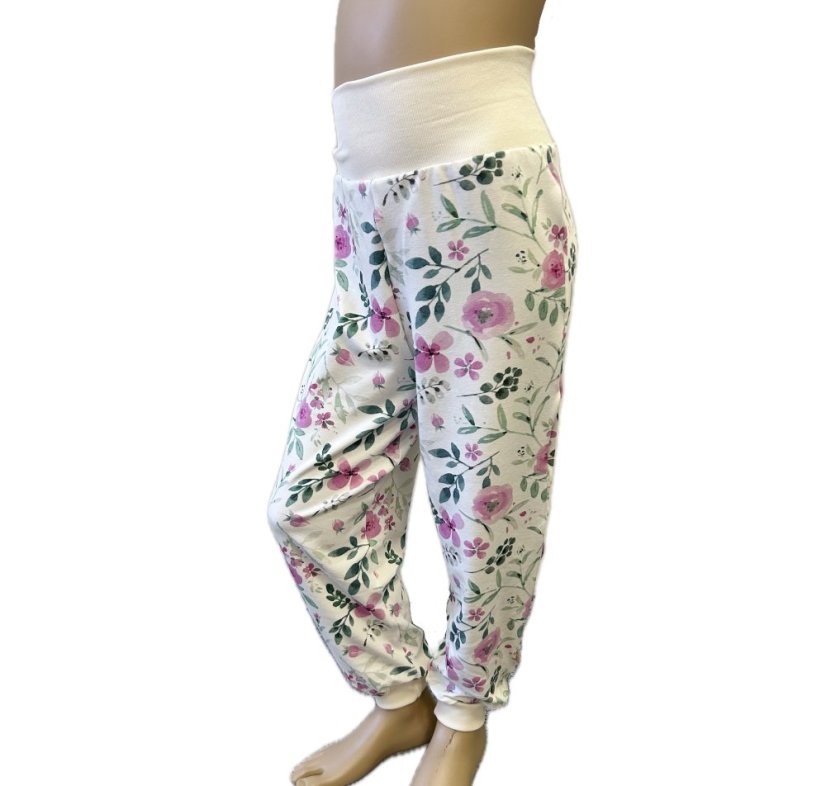 Kalhoty BAMBUS DIGI FLOWERS 18