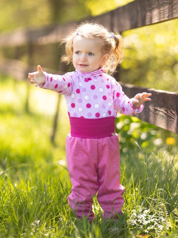 Detské softshellové nohavice GROW s fleecom