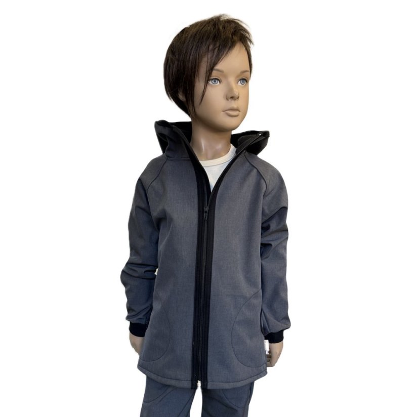 Softshellová bunda JEANS GREY