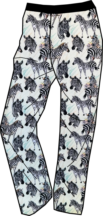 Pánské kalhoty, zebry lehké