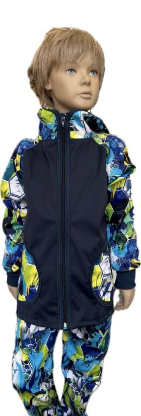 Softshellová bunda FOTBAL 4 BLUE lehká