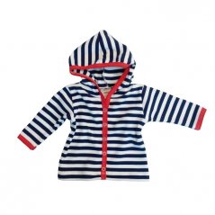 Dětský kabátek s kapucí NAVY - RED (Velikost 86)