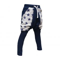 Dětské kalhoty PARKOUR BLUE STAR (Velikost 104)