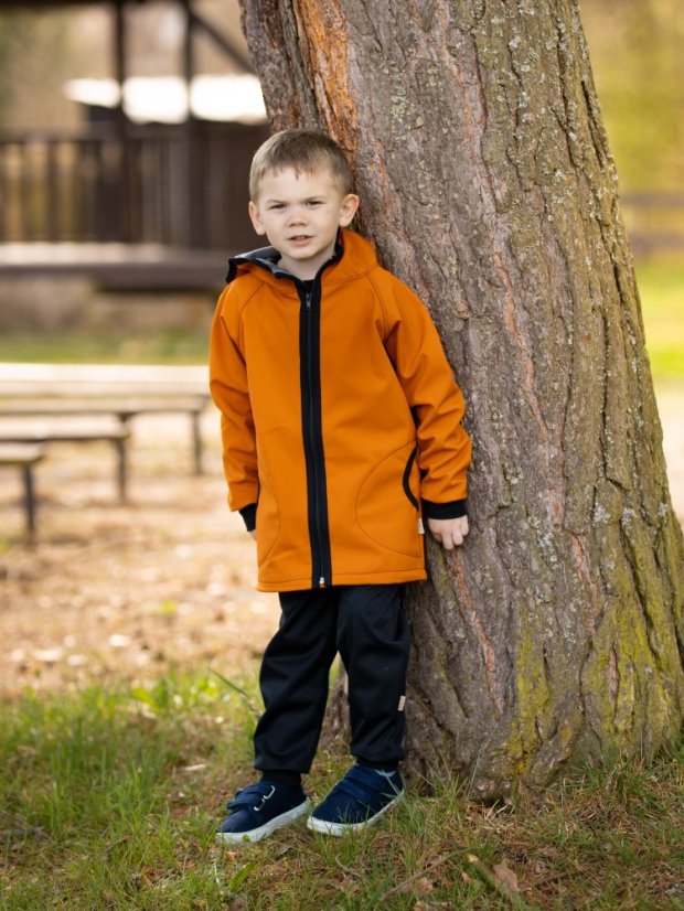 Dětská softshellová bunda s fleecem