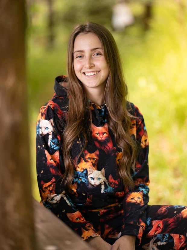 Dámská tepláková souprava, divoké kočky