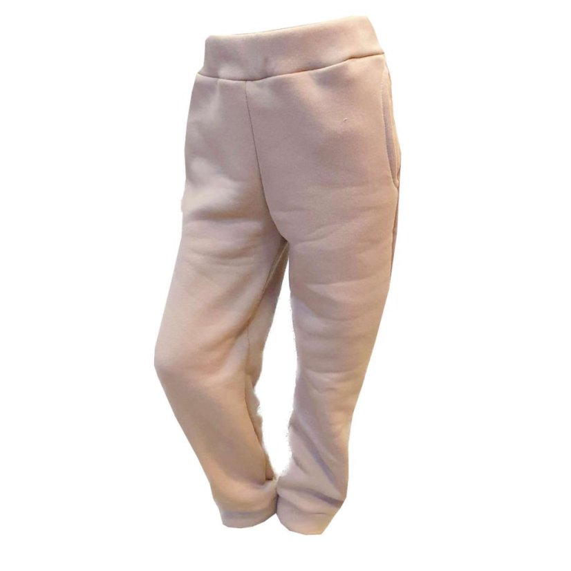 Dětské tepláky Fluffy teplé, velbloudí hnědá