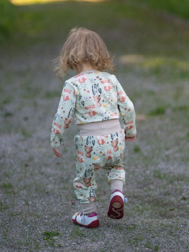 Detské rastúce nohavice GROW ľahké, lesní kamaráti