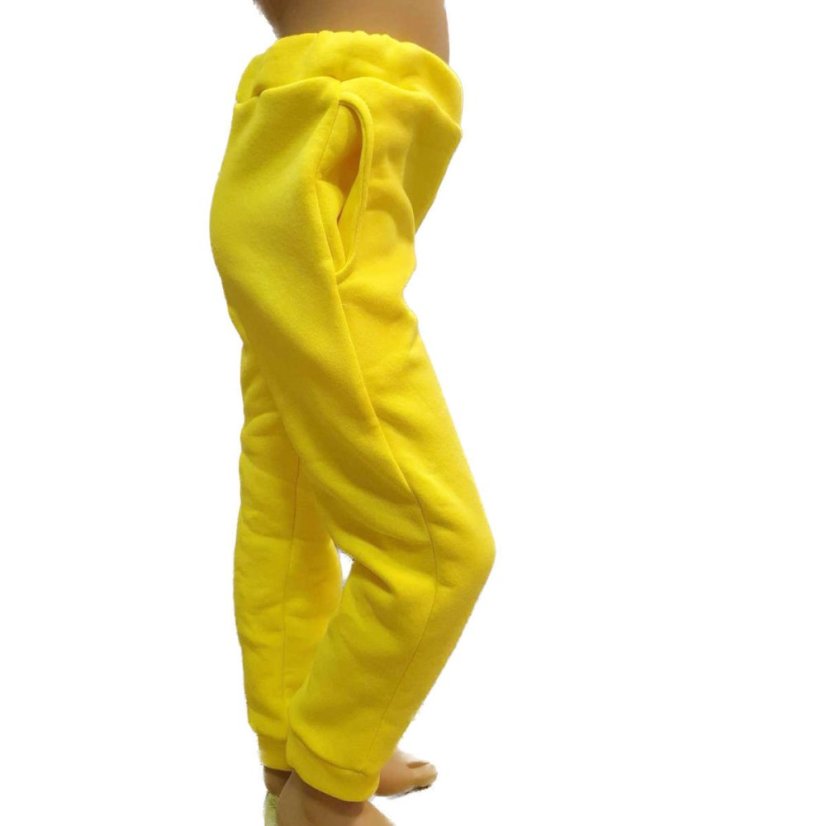 Dámské tepláky teplé, žlutá