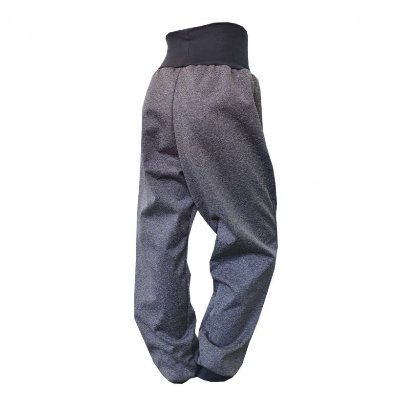 Detské softshellové nohavice FREE ELAST GREY MELE