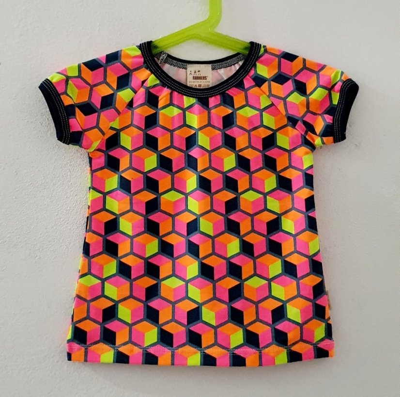 Tričko NEON CUBE krátký rukáv