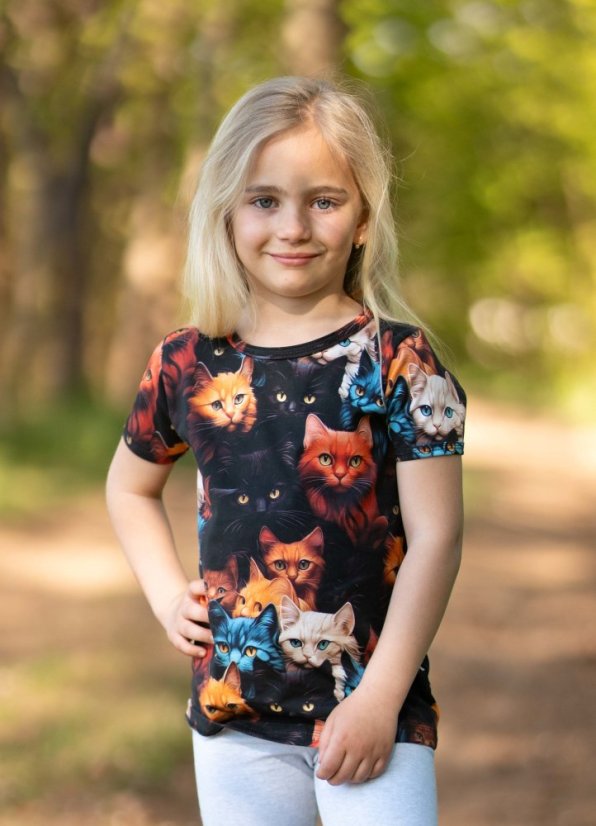 Dětské tričko, divoké kočky