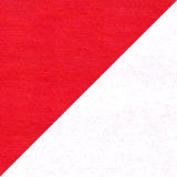 Jasně červená - bílá