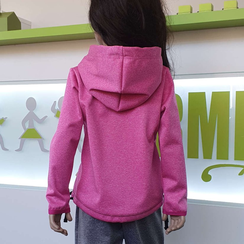 Dětská softshellová bunda přes hlavu