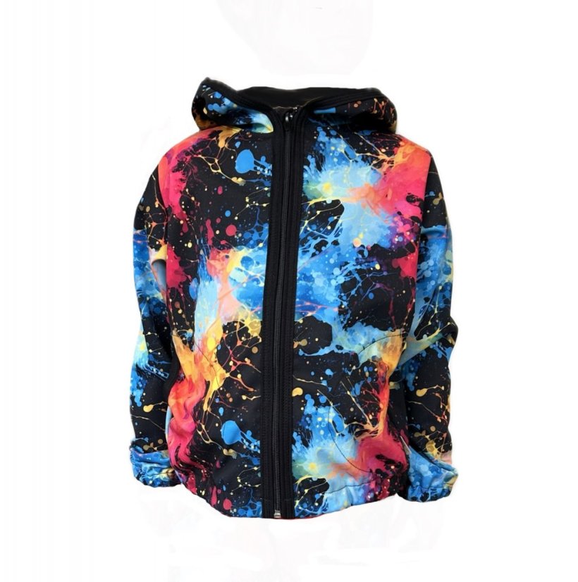 Dětská softshellová bunda NEW s fleecem, exploze barev