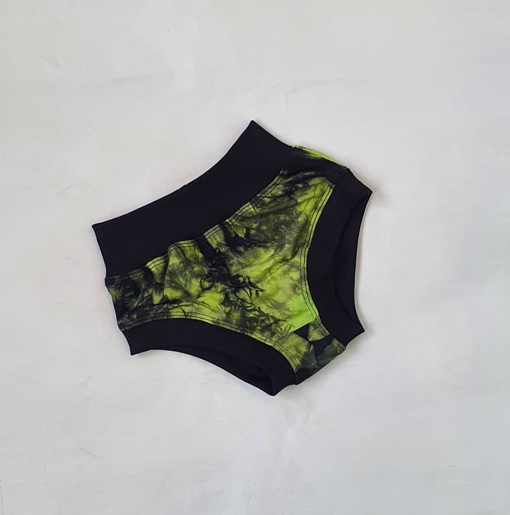 Kalhotky/slipy BAMBUS batika limet