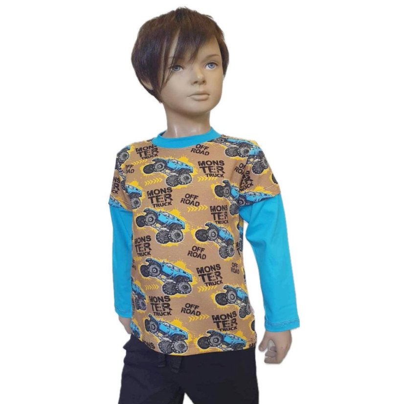 Dětské tričko, monstráci dvojitý rukáv