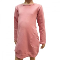 Mikinové šaty POWDER PINK