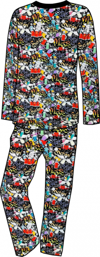 Pánské pyžamo, svět graffiti