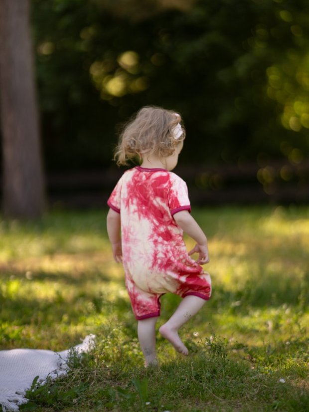 Detský letný overal BAMBUS, batika