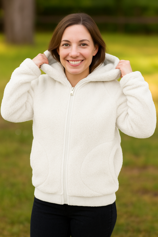 Dámska mikina na zips Furry