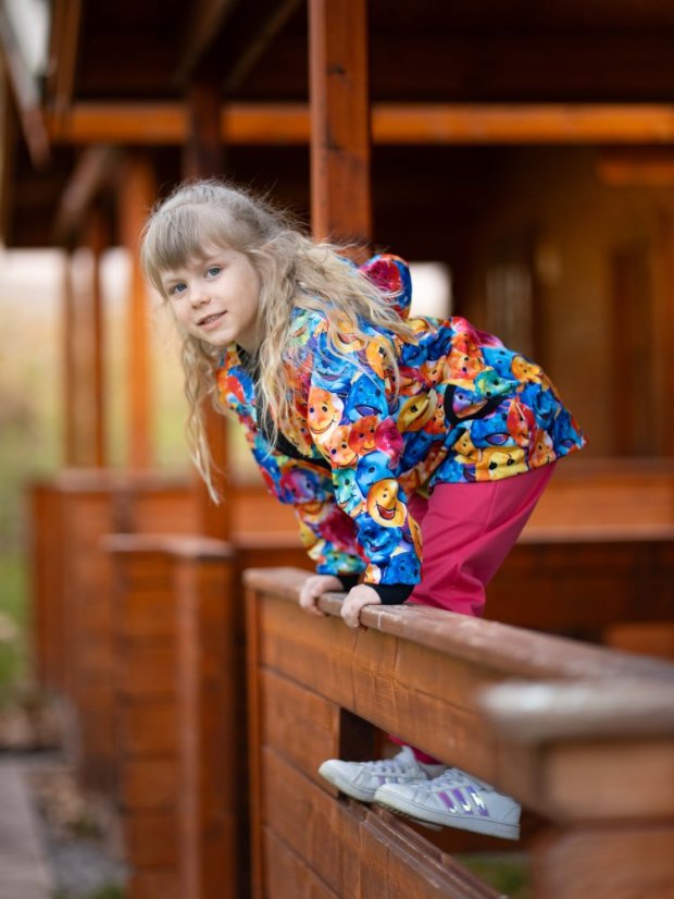 Dětská softshellová bunda bez fleecu