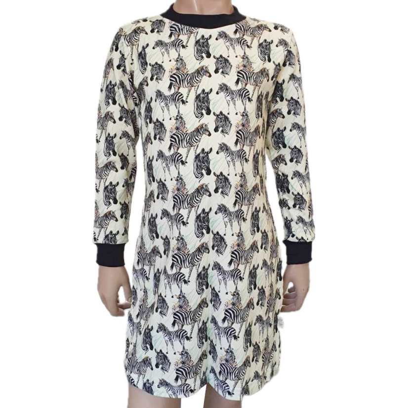 Dámská noční košile, zebry